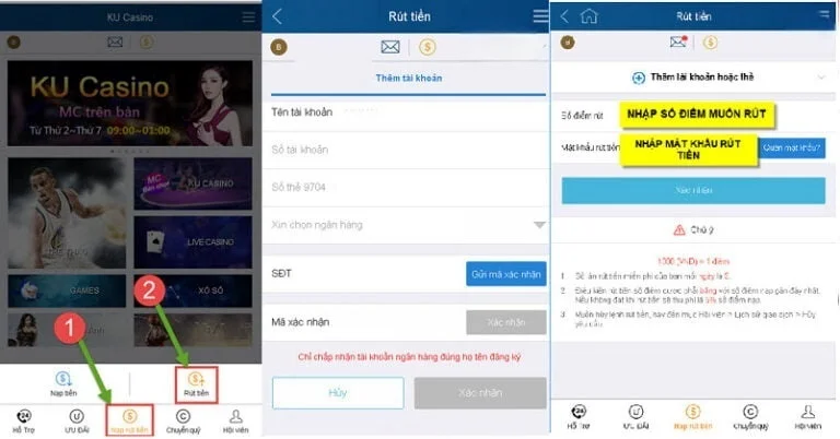 Cách rút tiền kubet cơ bản và đơn giản